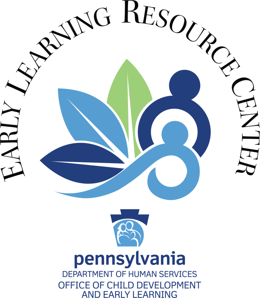 The logo for Early Learning Resource Centers (ELRCs) and the Pennsylvania Department of Human Services logo.