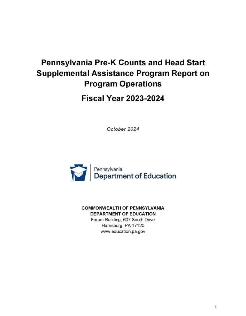 PA Pre K Counts PKC Head Start Supplemental Assistance Program HSSAP pa-pre-k-counts-pkc-head-start-supplemental-assistance-program-hssap