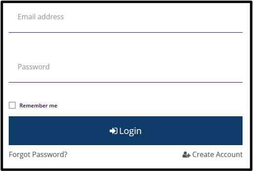 Login button in the website header.