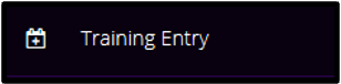 Training Entry option in the left navigation menu.